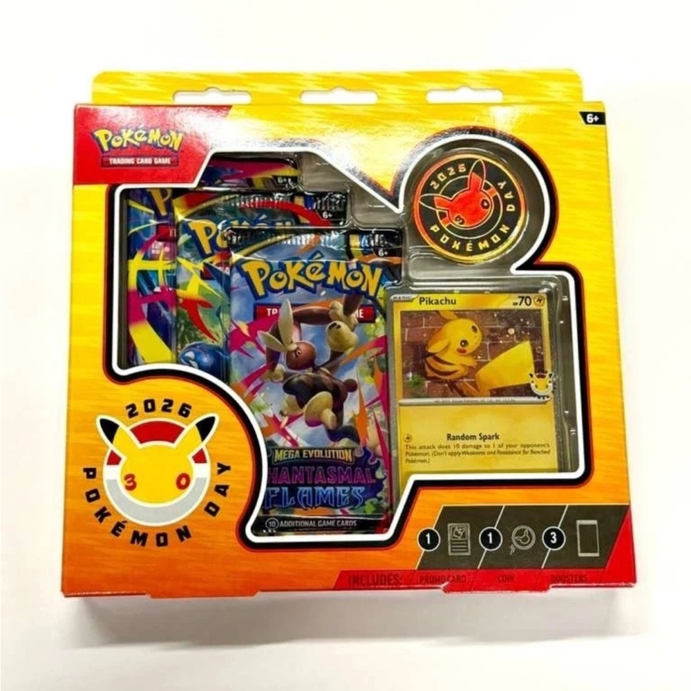 Pokemon 2026 Pokemon Day Trading Card Pack Yellow Black Red